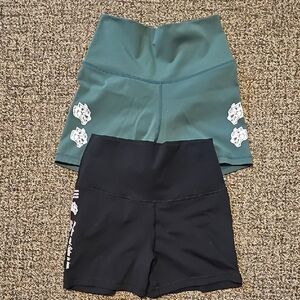 Darc Sport Women's Athletic Shorts - Black and Green